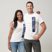 UZBEKISTAN_vert_blauw T-shirt (Unisex)