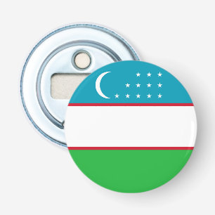 Uzbekistan vlag button flesopener