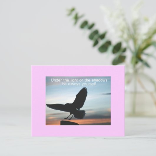 uzelf briefkaart (Staand voorkant)