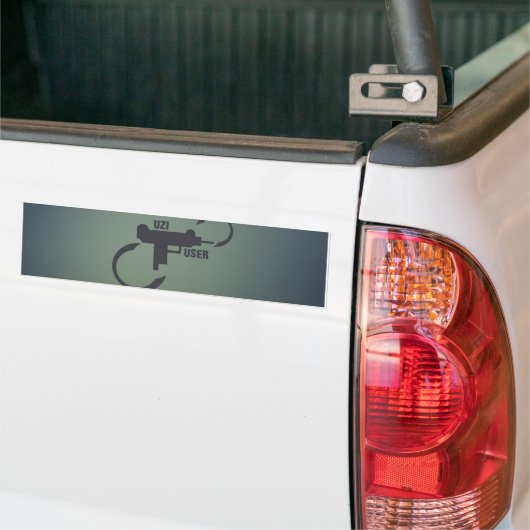 UZI 9 MM. BUMPERSTICKER (Op Truck)