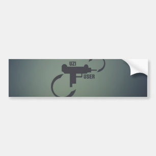 UZI 9 MM. BUMPERSTICKER