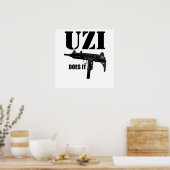 UZI doet het Poster (Keuken)
