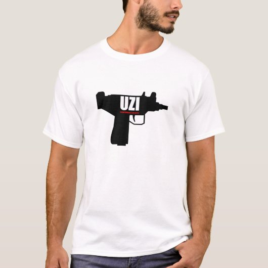 UZI - Israëlische militaire industrie T-shirt (Voorkant)