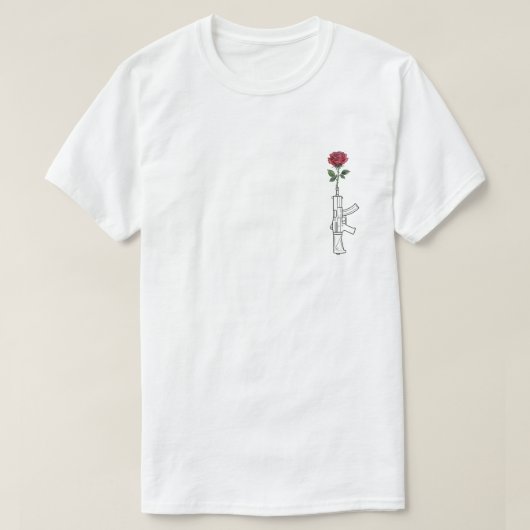 Uzi Roos T-shirt (Design voorkant)
