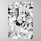 Uzui Tengen Demon Slayer KNY Collage Poster (Voorkant)