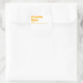Uzzle Guy - Puzzle Vierkante Sticker (Tas)