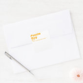 Uzzle Guy - Puzzle Vierkante Sticker (Envelop)