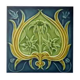 V0002 Victoriaans Antiek Reproduction Ceramic Tile Tegeltje