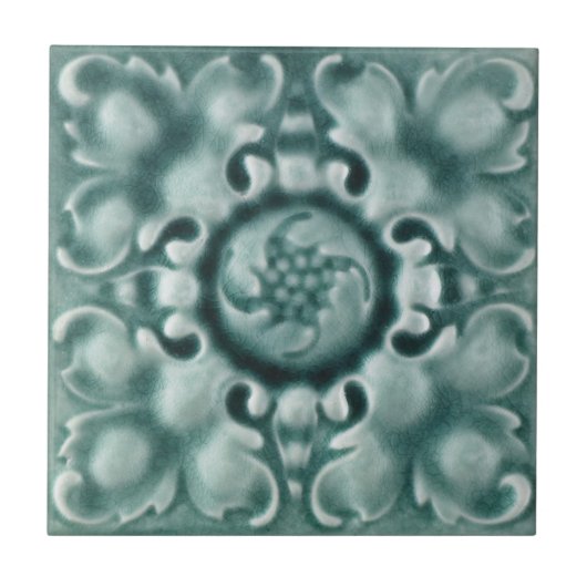 V0007 Victoriaans Antiek Reproduction Ceramic Tile Tegeltje (Voorkant)