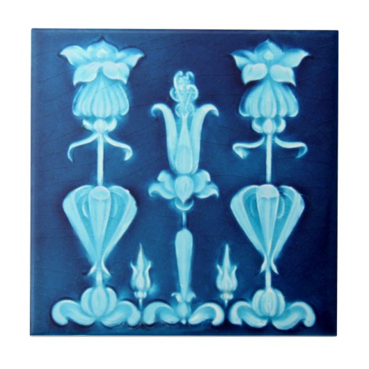 V0010 Victoriaans Antiek Reproduction Ceramic Tile Tegeltje (Voorkant)
