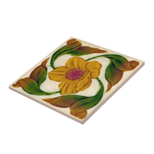 V0013 Victoriaans Antiek Reproduction Ceramic Tile Tegeltje (Zijkant)