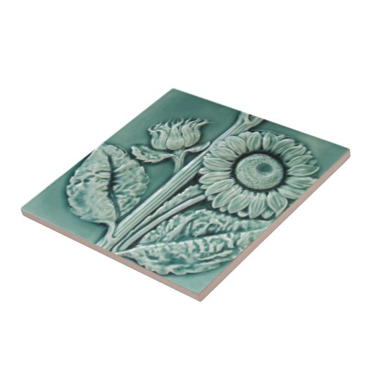 V0020 Victoriaans Antiek Reproduction Ceramic Tile Tegeltje (Zijkant)