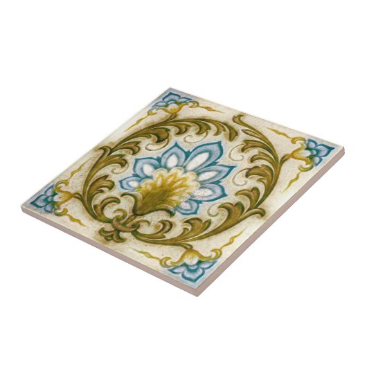 V0025 Victoriaans Antiek Reproduction Ceramic Tile Tegeltje (Zijkant)
