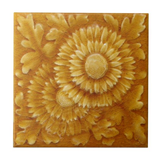 V0026 Victoriaans Antiek Reproduction Ceramic Tile Tegeltje (Voorkant)