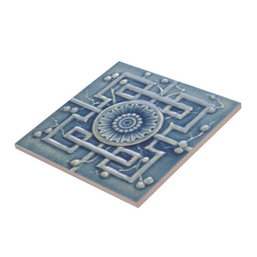 V0029 Victoriaans Antiek Reproduction Ceramic Tile Tegeltje (Zijkant)