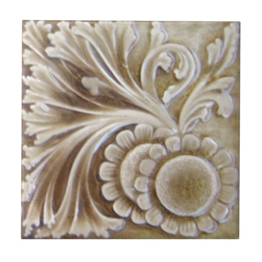 V0031 Victoriaans Antiek Reproduction Ceramic Tile Tegeltje (Voorkant)