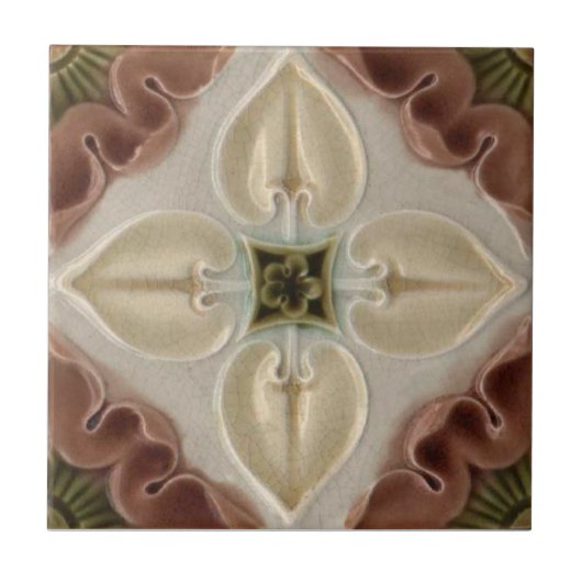 V0034 Victoriaans Antiek Reproduction Ceramic Tile Tegeltje (Voorkant)