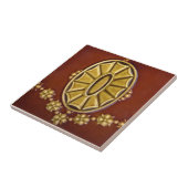 V0036 Victoriaans Antiek Reproduction Ceramic Tile Tegeltje (Zijkant)