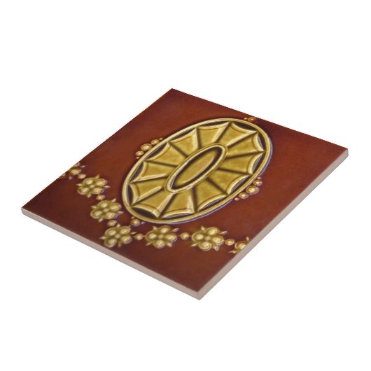 V0036 Victoriaans Antiek Reproduction Ceramic Tile Tegeltje (Zijkant)