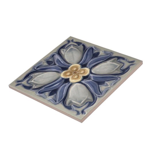 V0039 Victoriaans Antiek Reproduction Ceramic Tile Tegeltje (Zijkant)