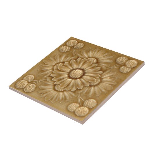 V0040 Victoriaans Antiek Reproduction Ceramic Tile Tegeltje (Zijkant)