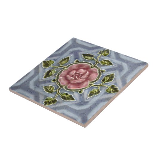 V0045 Victoriaans Antiek Reproduction Ceramic Tile Tegeltje (Zijkant)