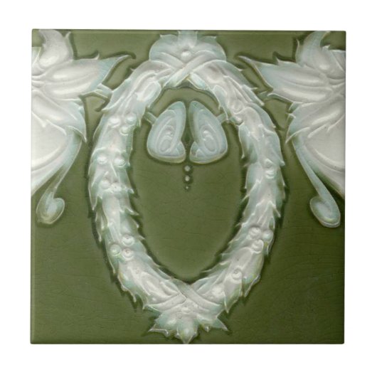 V0047 Victoriaans Antiek Reproduction Ceramic Tile Tegeltje (Voorkant)