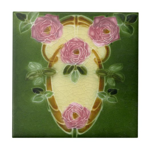 V0048 Victoriaans Antiek Reproduction Ceramic Tile Tegeltje (Voorkant)
