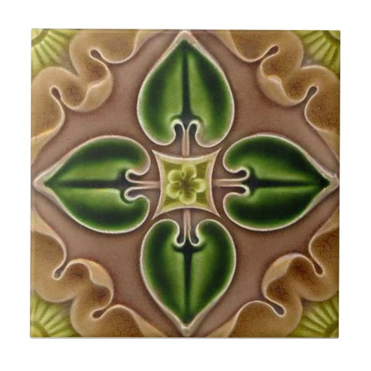 V0052 Victoriaans Antiek Reproduction Ceramic Tile Tegeltje (Voorkant)