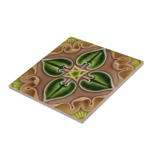 V0052 Victoriaans Antiek Reproduction Ceramic Tile Tegeltje (Zijkant)