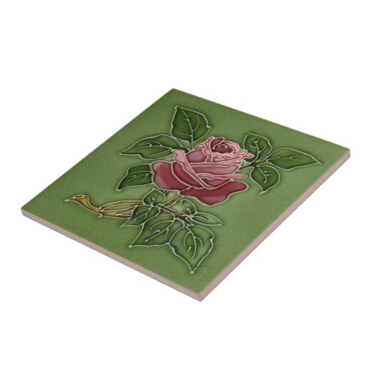 V0055 Victoriaans Antiek Reproduction Ceramic Tile Tegeltje (Zijkant)