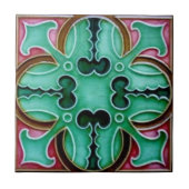 V0057 Victoriaans Antiek Reproduction Ceramic Tile Tegeltje (Voorkant)