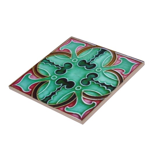 V0057 Victoriaans Antiek Reproduction Ceramic Tile Tegeltje (Zijkant)