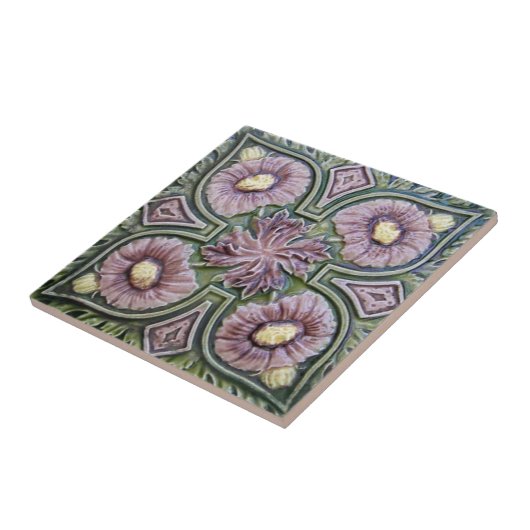V0059 Victoriaans Antiek Reproduction Ceramic Tile Tegeltje (Zijkant)