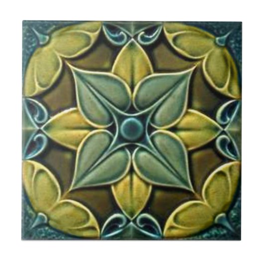 V0067 Victoriaans Antiek Reproduction Ceramic Tile Tegeltje (Voorkant)