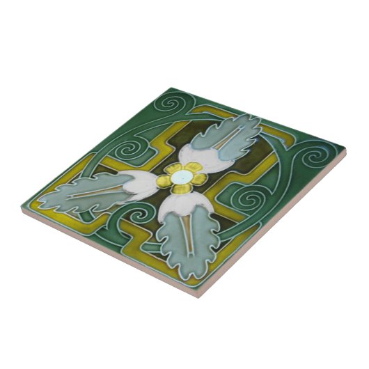 V0068 Victoriaans Antiek Reproduction Ceramic Tile Tegeltje (Zijkant)