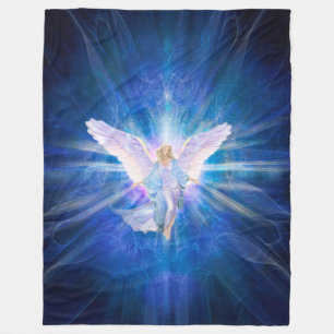 V009-Angel 5 Blue Fleece Deken