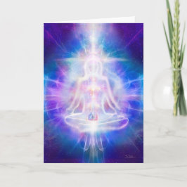 V069 Meditator Flame Kaart