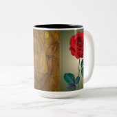 V1 BuddhaVandaag #5 zen Mok - Buddha Roos & Quote (Voorkant rechts)