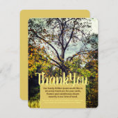 V1 Najaarkleuren - Boom - Hartelijk dank Kaart (Voorkant / Achterkant)