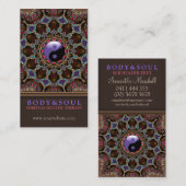 V2: Alternatief Oosterse YinYang New age Visitekaartje (Voorkant / Achterkant)