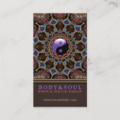 V2: Alternatief Oosterse YinYang New age Visitekaartje (Voorkant)