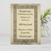 V2 Antiek Storybook 100e verjaardag Kaart (Staand voorkant)