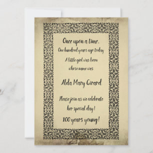 V2 Antiek Storybook 100e verjaardag Kaart