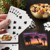 V2. DRIE PALMS TERRANEA life PAARS SINAASAPPEL SUN Pokerkaarten (Insitu)