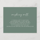 V2 Eenvoudig Groen Baptisme die goed waakt Informatiekaartje (Voorkant)