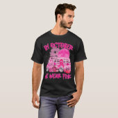 V2DJ School Bus Driver Leopard Borstkanker T-shirt (Voorkant volledig)