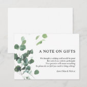 V4 Aquarel verlaat ChloeNick Gifts Informatiekaartje (Voorkant / Achterkant)