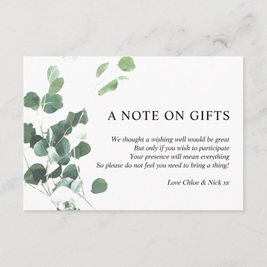 V4 Aquarel verlaat ChloeNick Gifts Informatiekaartje (Voorkant)