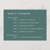 V6 Watercolour bladeren ChloeNick #466D69 evenemen Informatiekaartje (Voorkant)